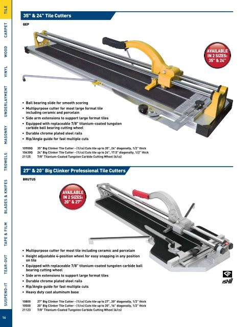 QEP Master Tools Catalog - Porta-Nails