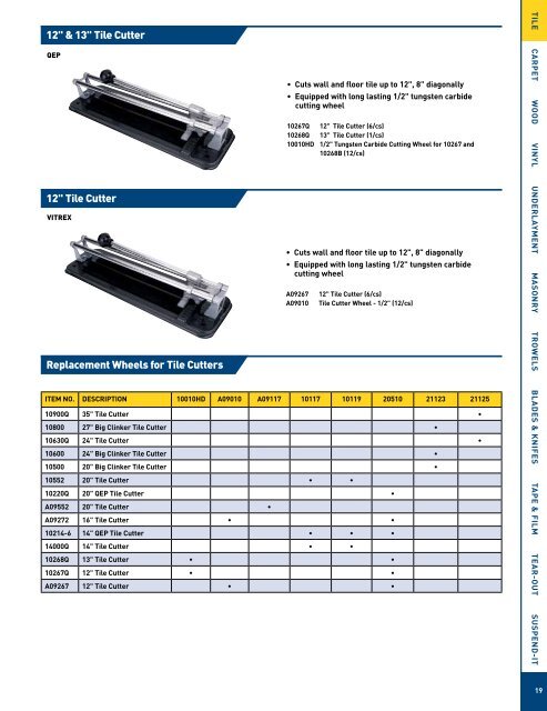 QEP Master Tools Catalog - Porta-Nails