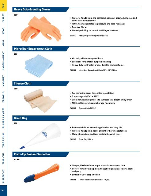 QEP Master Tools Catalog - Porta-Nails