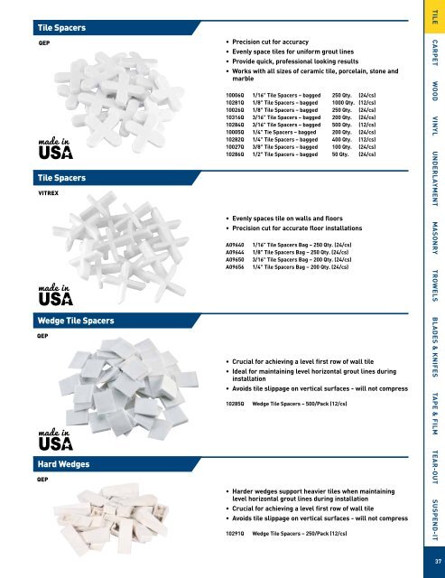 QEP Master Tools Catalog - Porta-Nails