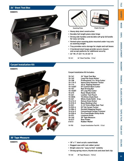 QEP Master Tools Catalog - Porta-Nails