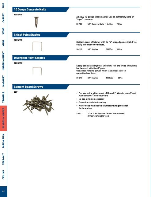 QEP Master Tools Catalog - Porta-Nails