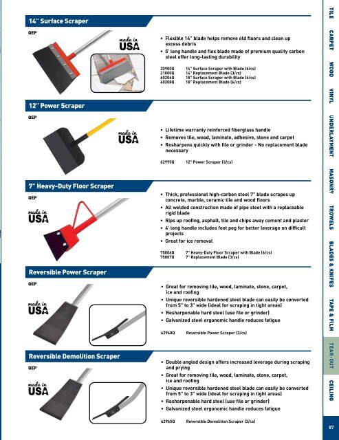 QEP Master Tools Catalog - Porta-Nails