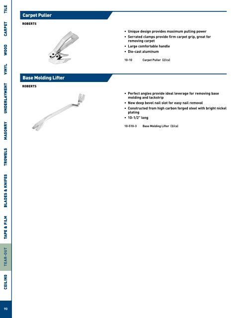 QEP Master Tools Catalog - Porta-Nails