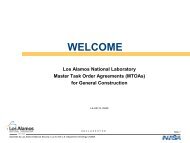 Overview Quality Assurance at LANL - Acquisition Services ...