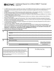 Institutional Request for an Official USMLEÃ¢Â„Â¢ Transcript Form 173 ...