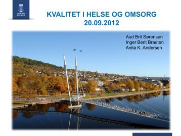 Kvalitet i helse og omsorg - Drammen kommune