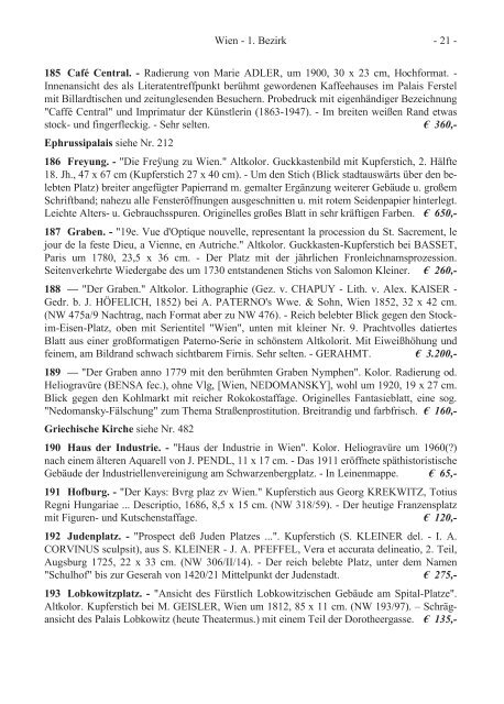 Liste 138 Graphik - International League of Antiquarian Booksellers