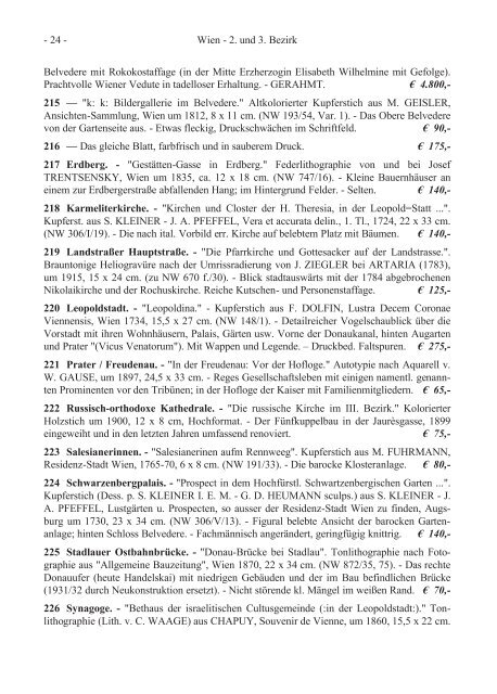 Liste 138 Graphik - International League of Antiquarian Booksellers