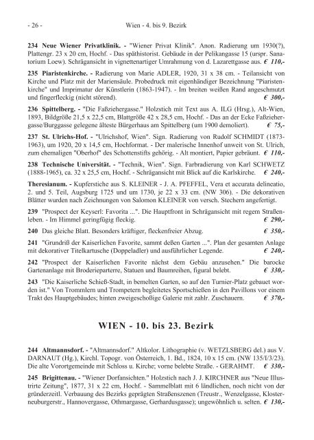 Liste 138 Graphik - International League of Antiquarian Booksellers