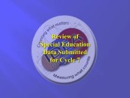 Cycle 7 Review - ADE Special Education