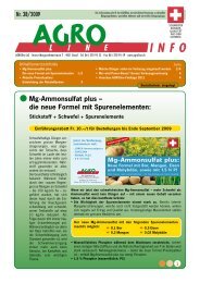 Mg-Ammonsulfat plus â die neue Formel mit ... - AGROline AG