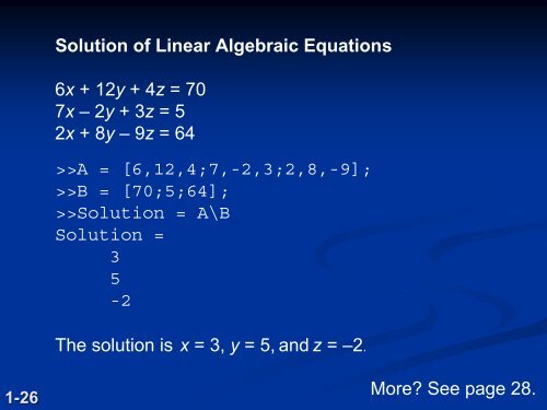 Introduction to MATLAB 7 for Engineers Chapter 1 An ... - FET