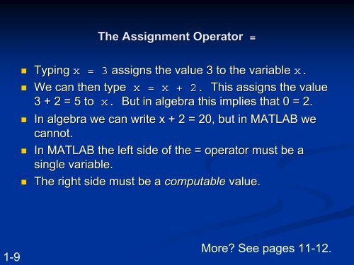 Introduction to MATLAB 7 for Engineers Chapter 1 An ... - FET