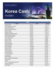Korea Cash - Synergy WorldWide