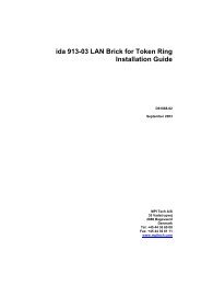 ida 913-03 LAN Brick for Token Ring Installation Guide - MPI Tech