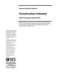 Construction Industry - Audit Technique Guide - Uncle Fed's Tax ...