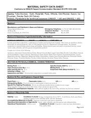 material safety data sheet - Pyropak