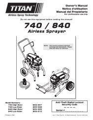 740 / 840 Airless Sprayer