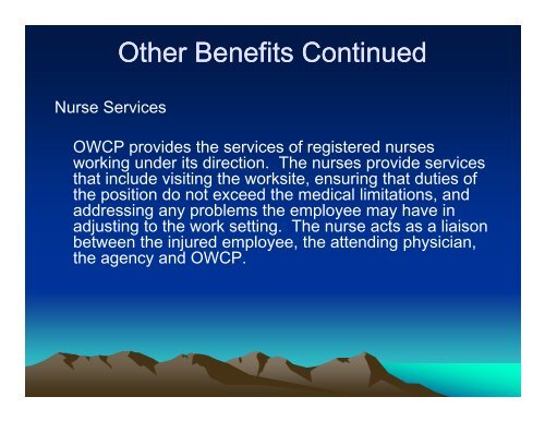 OWCP Basic Training - 15th Annual Federal Workers ...