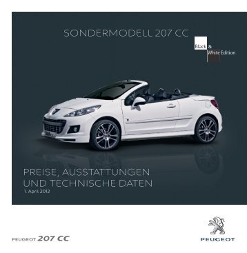 sondermodell 207 cc - Peugeot
