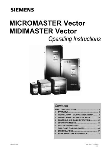 MICROMASTER Vector MIDIMASTER Vector