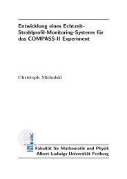 Entwicklung eines Echtzeit-Strahlprofil-Monitoring-Systems für das ...