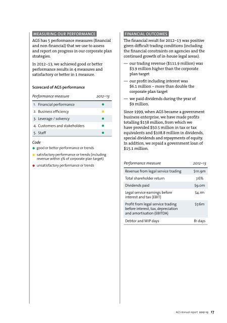 annual report 2012 â 13 - Australian Government Solicitor