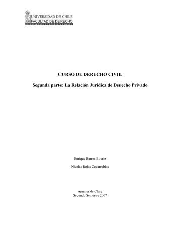 La RelaciÃ³n JurÃ­dica de Derecho Privado - U-Cursos