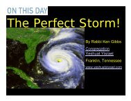 The Perfect Storm - Congregation Yeshuat Yisrael