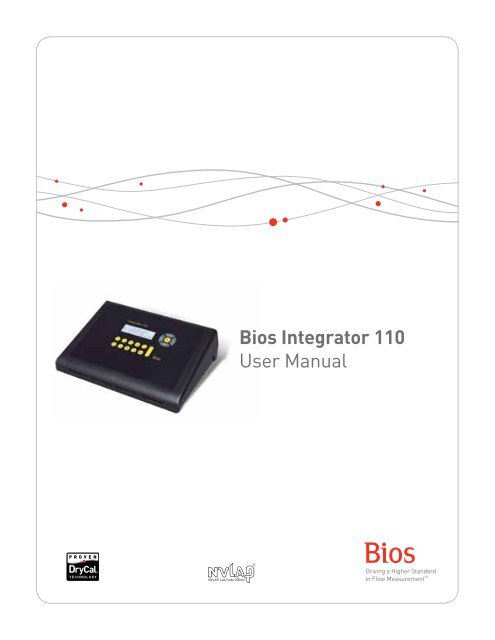 Bios Integrator 110 User Manual - Mesa Labs