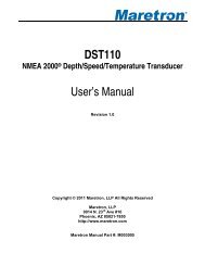 DST110 User's Manual - Maretron