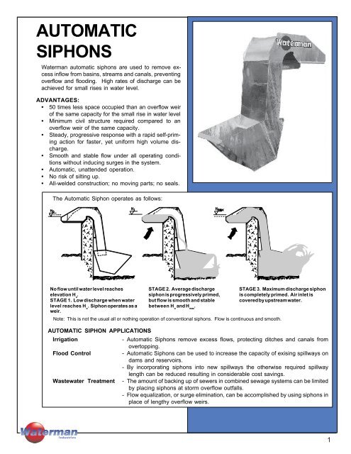 AUTOMATIC SIPHONS