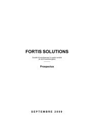 FORTIS SOLUTIONS - BNP Paribas Investment Partners