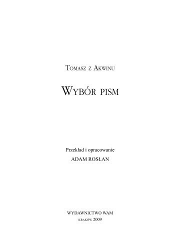 przeczytaj całość tekstu Tomasza oraz wstęp - Teologia Polityczna