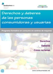 Derechos y deberes de las personas consumidoras y usuarias