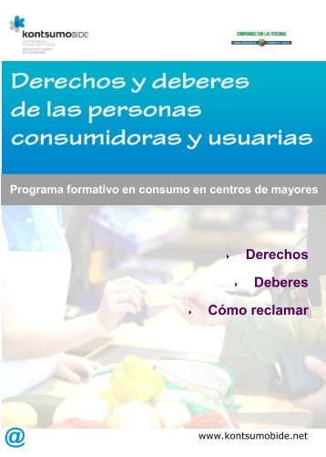 Derechos y deberes de las personas consumidoras y usuarias