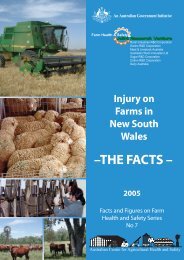 Injury on Farms in New South Wales - Australian Centre for ...