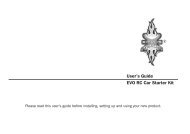 User's Guide EVO RC Car Starter Kit