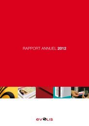 RAPPORT ANNUEL 2012 - Evolis