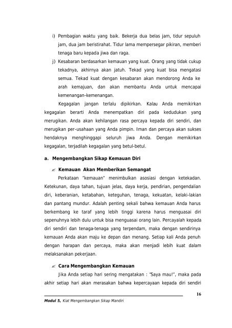 Kiat Mengembangkan Sikap Mandiri - e-Learning Sekolah ...