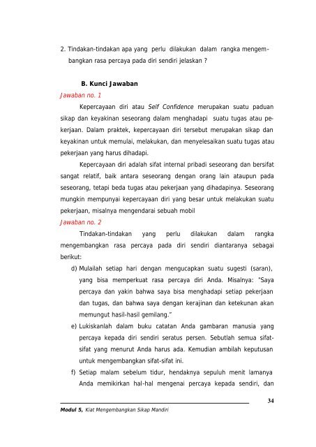 Kiat Mengembangkan Sikap Mandiri - e-Learning Sekolah ...