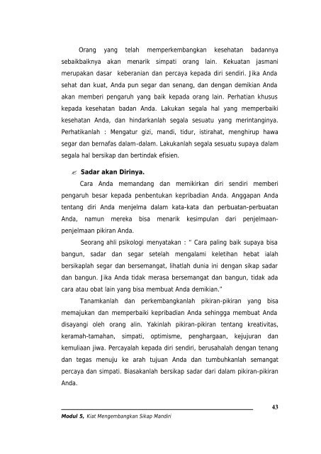 Kiat Mengembangkan Sikap Mandiri - e-Learning Sekolah ...