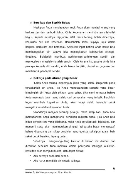 Kiat Mengembangkan Sikap Mandiri - e-Learning Sekolah ...