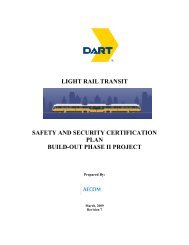 light rail transit safety and security certification plan build-out ... - Dart