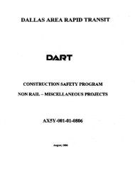dallas area raped transit dart construction safety program non rail