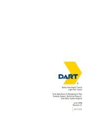 Dallas Area Rapid Transit Light Rail Transit Final Operations ... - Dart