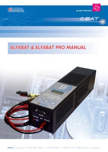 AlfaBat & Alfabat Pro Manual (English) - Emrol