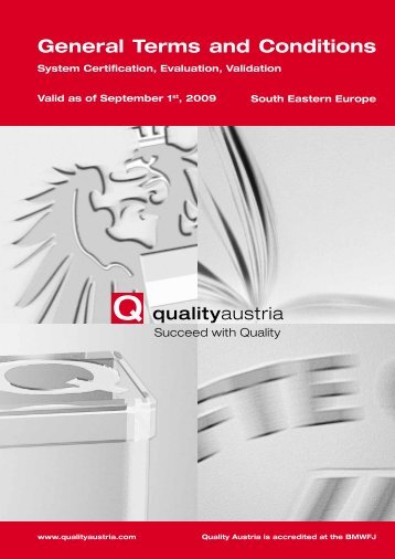 Terms South Eastern Europe - Quality Austria