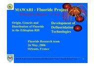 MAWARI - Fluoride Project - MaWaRi.net